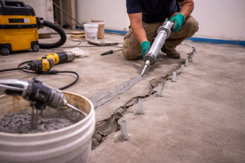 Cracked Basement Floor Repair in Loxahatchee, FL