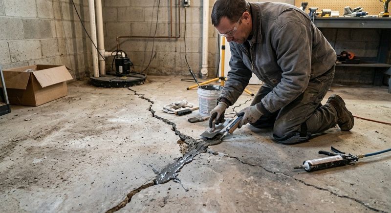 Cracked Basement Floor Repair in Loxahatchee, FL