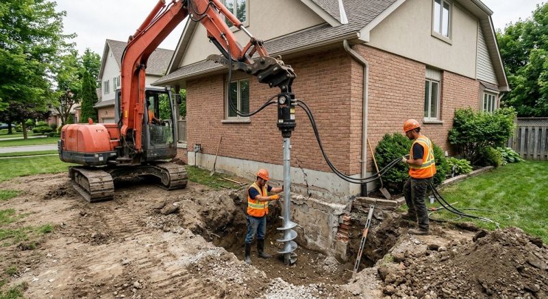 Helical Pile Installation in Loxahatchee, FL